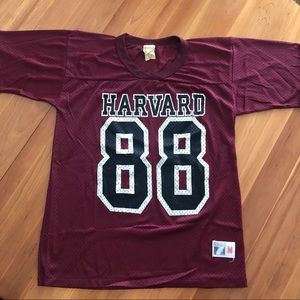 Vintage Logo 7 Harvard University Football Jersey
